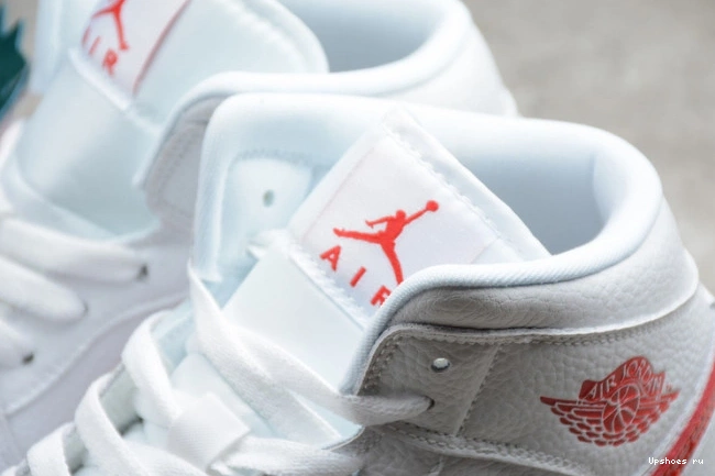 1 Mid BQ6472-106 Red (W) University White Jordan 1129